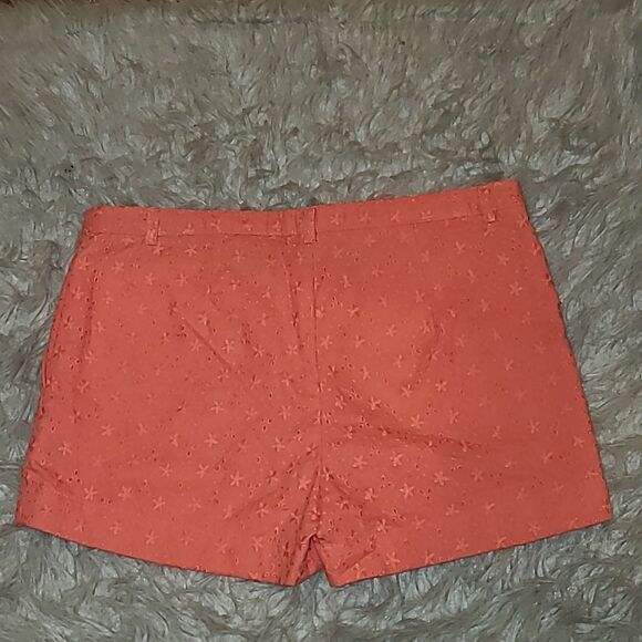 Cynthia Rowley womens cotton coral eyelet‎ shorts size 2 - Picture 4 of 4